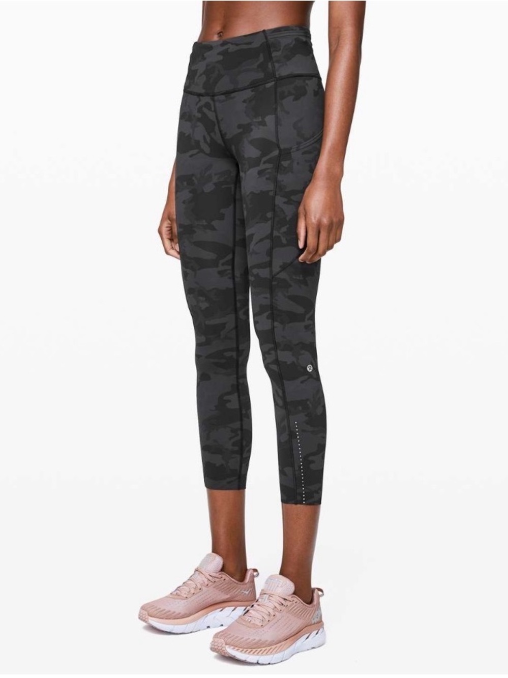 Lululemon Fast and Free Tight II 25" *Nulux Incognito Camo Multi Gray Size 6